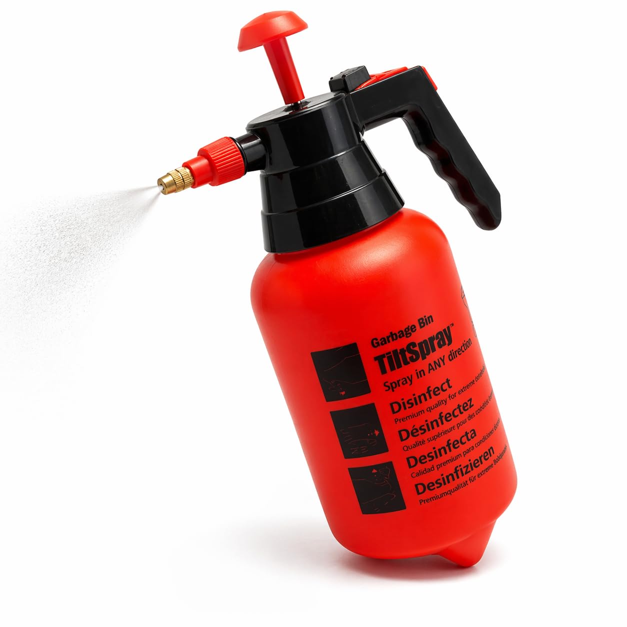 TiltSpray 32oz Spray Bottle – Sprays Upside Down & Any Angle, Heavy Duty Cleaning Sprayer for Hard-to-Reach Areas, Kitchen, Bathroom, Plants & Car Detailing – Leak Resistant, Adjustable Nozzle