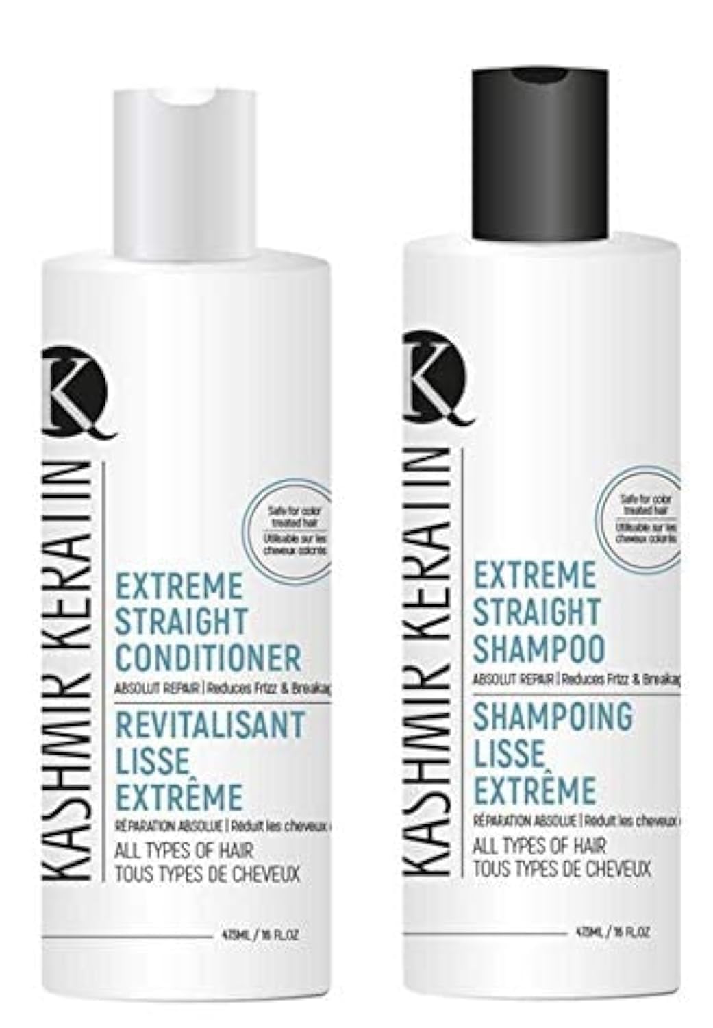 Kashmir Keratin Hair Care Kit - Extreme Straight & Conditioner | Smooth, Frizz-Free Hair