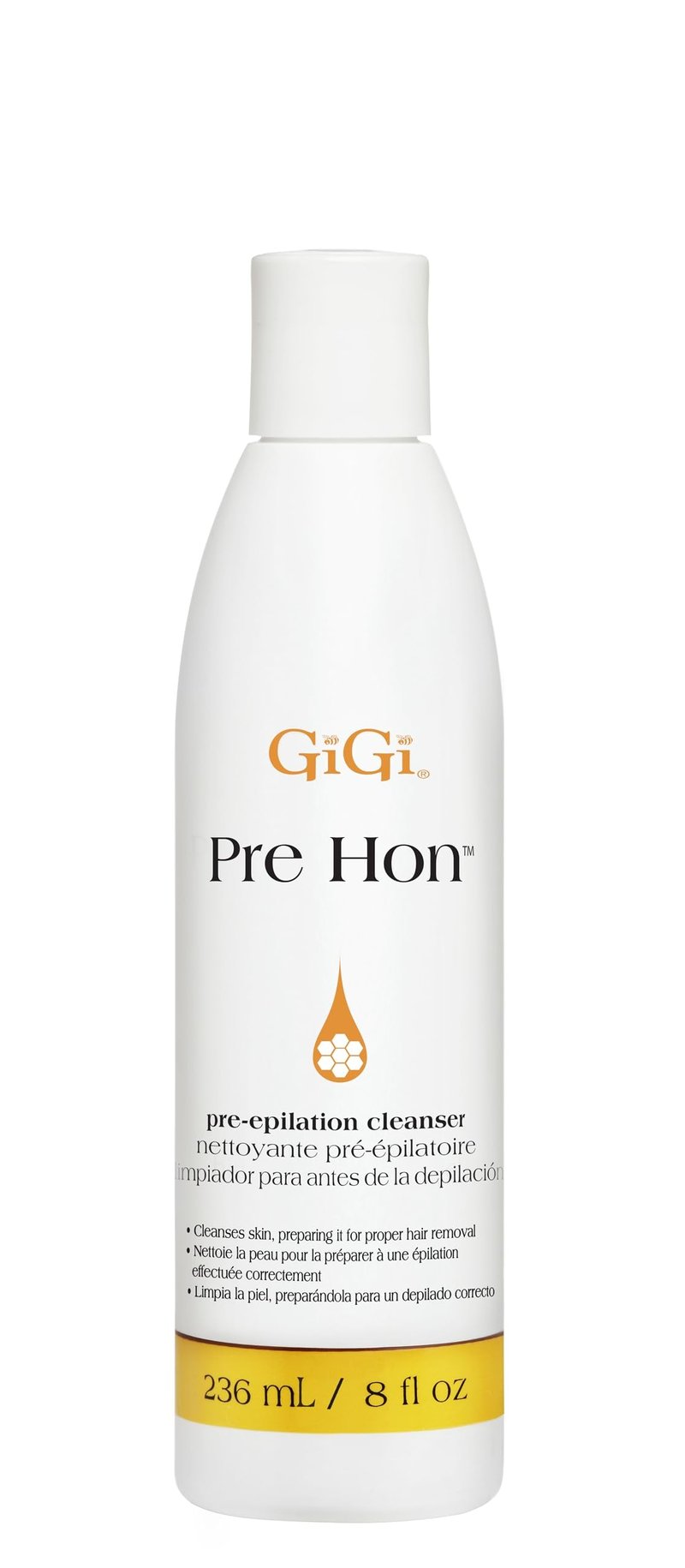 Gigi All Purpose Honee Microwave Kit for Hair Removal - Complete At-Home Waxing Kit with Applicators & Strips for Face, Body, Bikini, & Brazilian, 1 Pack