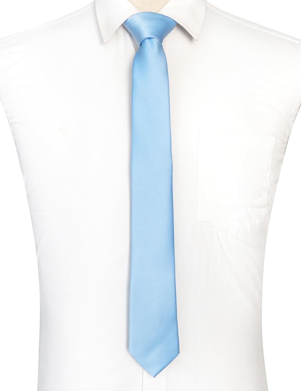 Solid Color Tie for Men - Business & Wedding Necktie | Elegant Design