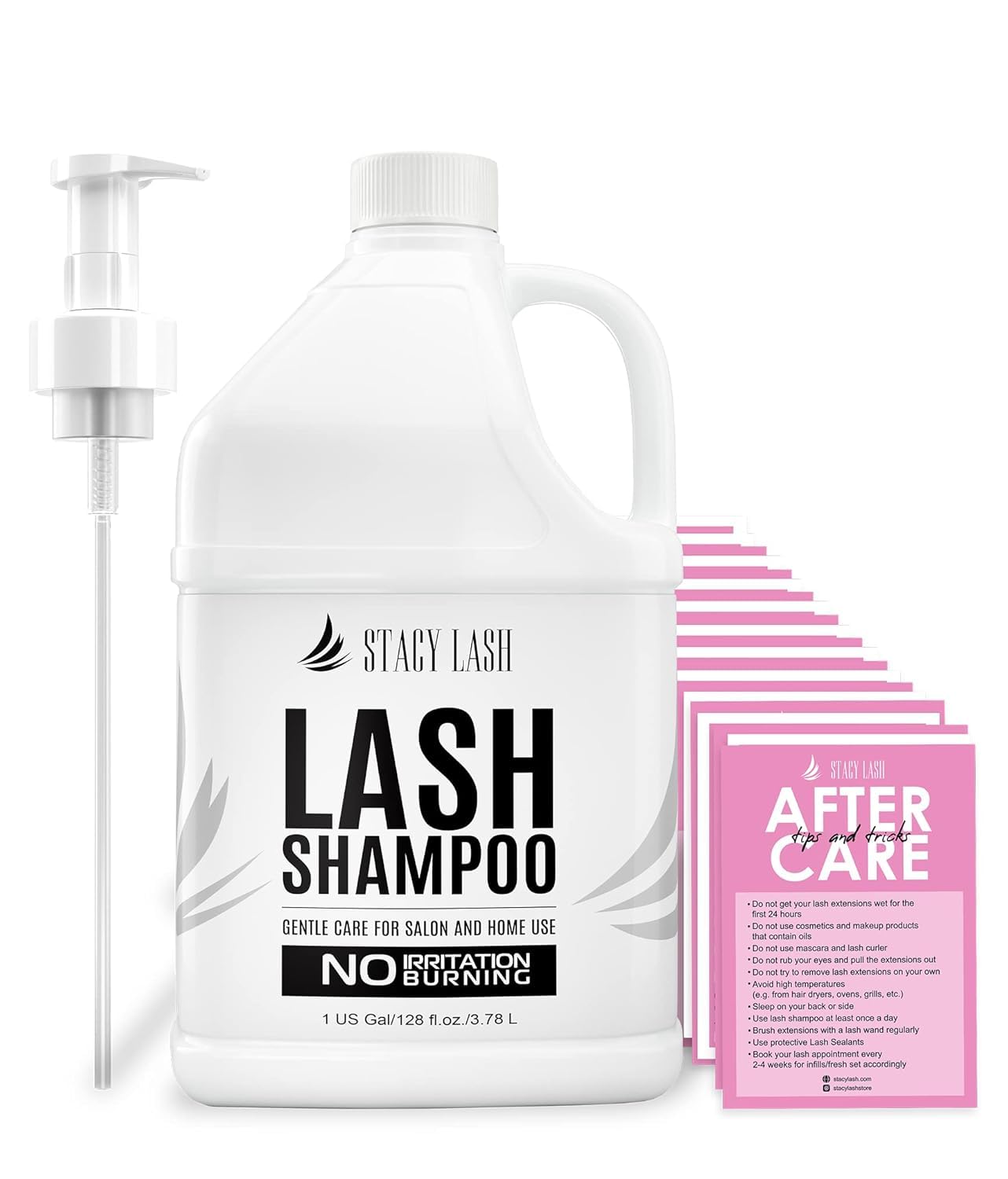 Eyelash Extension Shampoo - Korean Foaming Cleanser with Brush | 3.38 fl. oz / 100ml for Natural & Extension Lashes