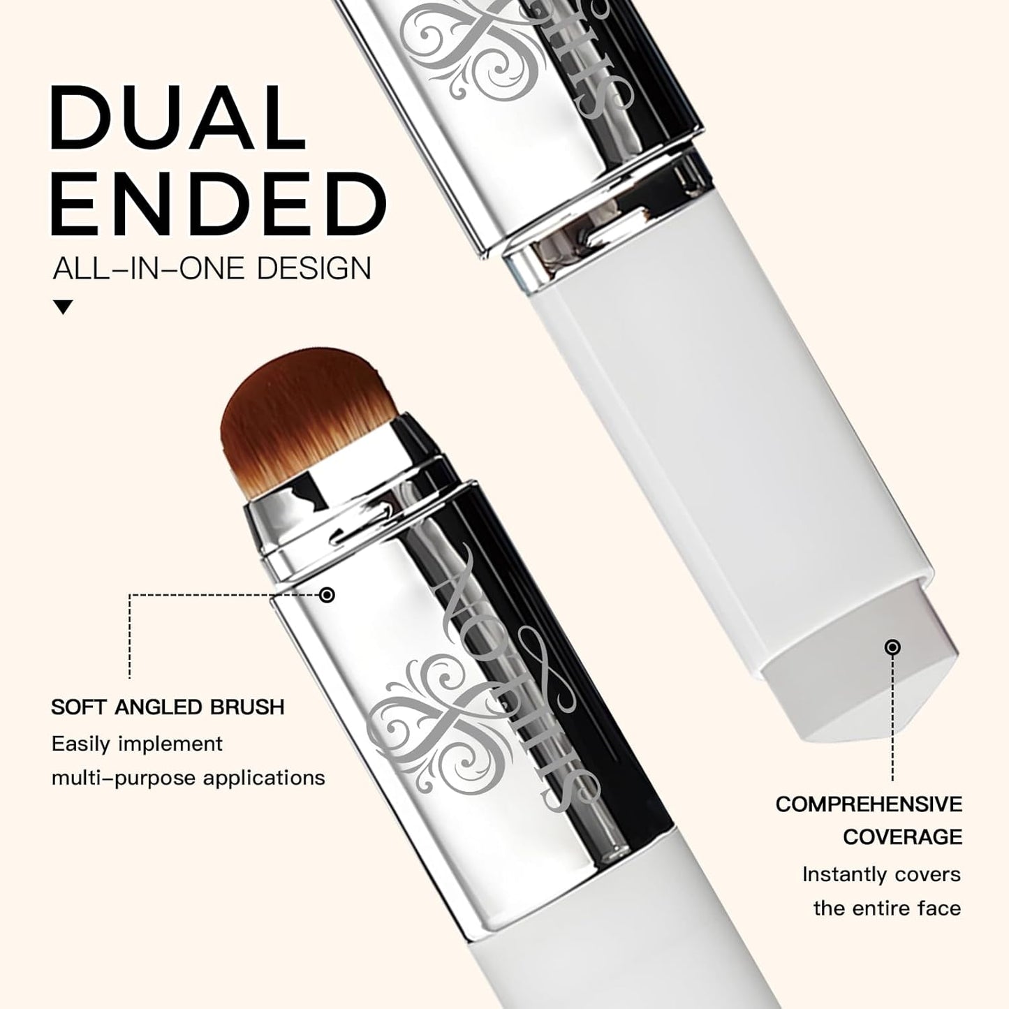 Color Changing Foundation Stick - Smart Color-Adapting Makeup with Volufiline | Medium to Full Coverage, Natural Finish