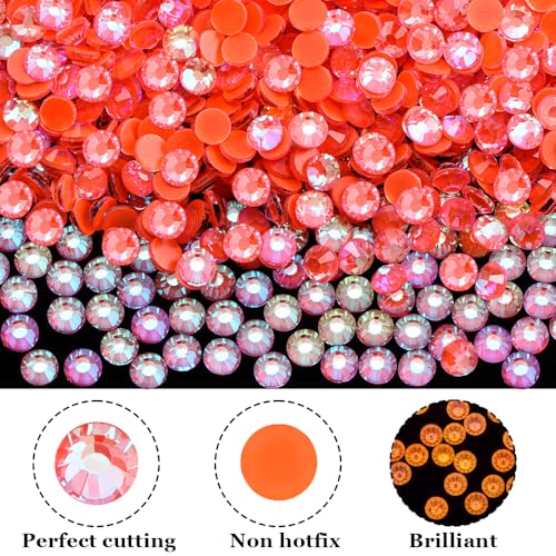 BLINGINBOX 1440pcs Luminous Flatback Glass Rhinestones SS20 4.8mm Crystals