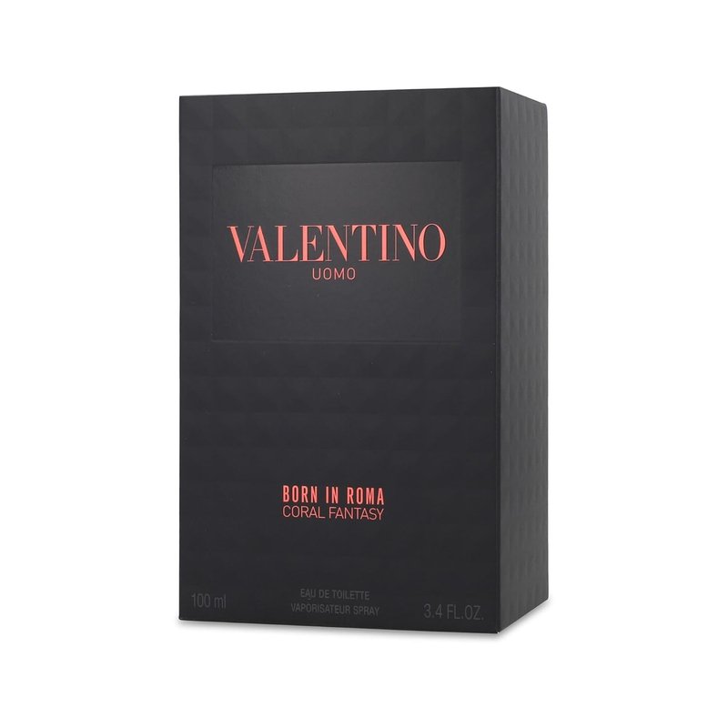 Valentino Uomo Born in Roma Coral Fantasy - 3.4 oz Eau de Toilette Spray for Men | Fresh & Elegant Fragrance