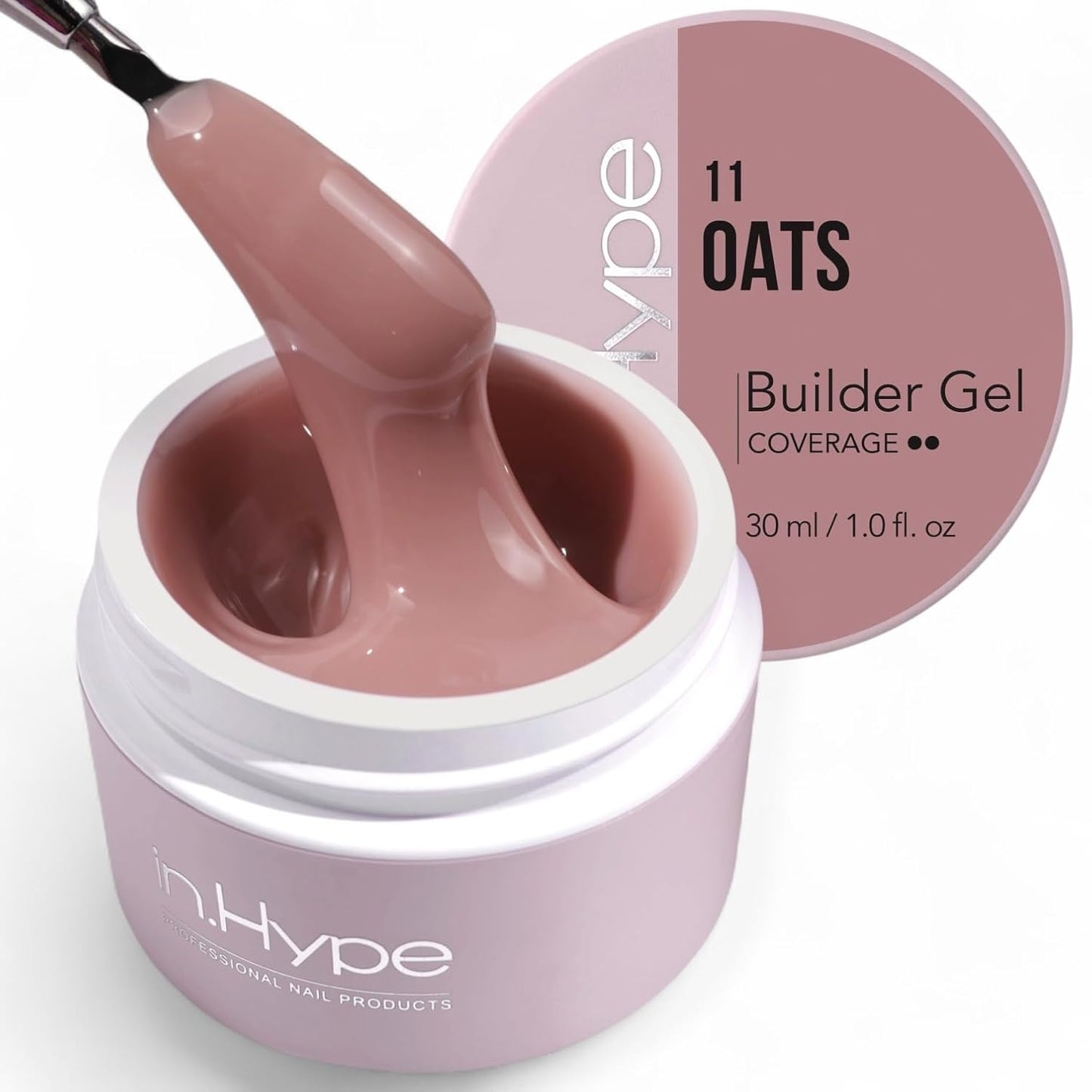 Professional Hard Builder Gel for Nail Extensions - UV/LED Formula | Baby Pink #3