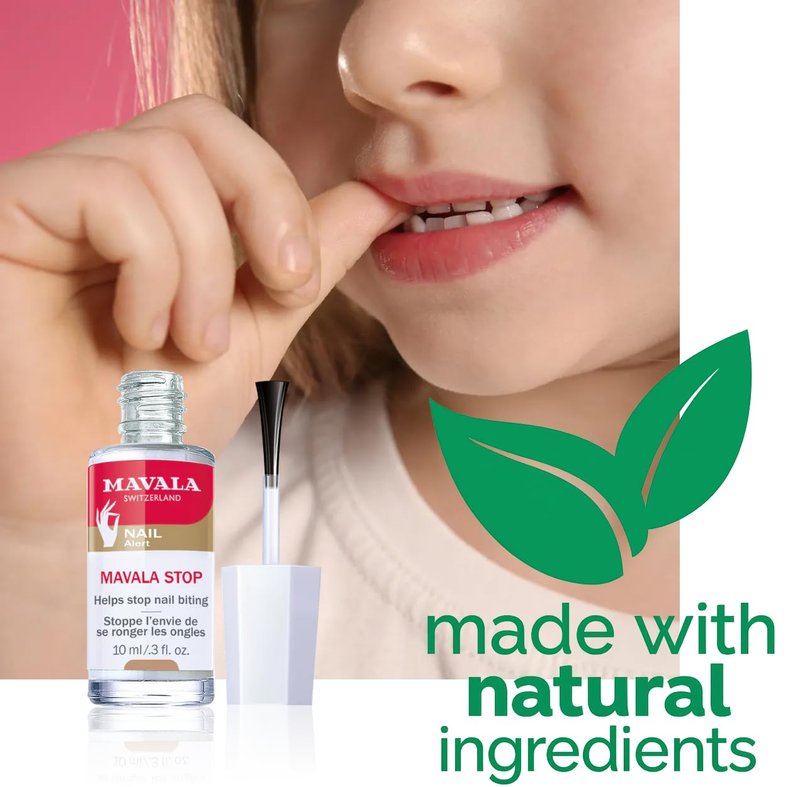 Mavala Stop Nail Polish Treatment - Bitter Taste Deterrent for Nail Biting | Easy Application for Ages 3+ | 0.3 Fl Oz