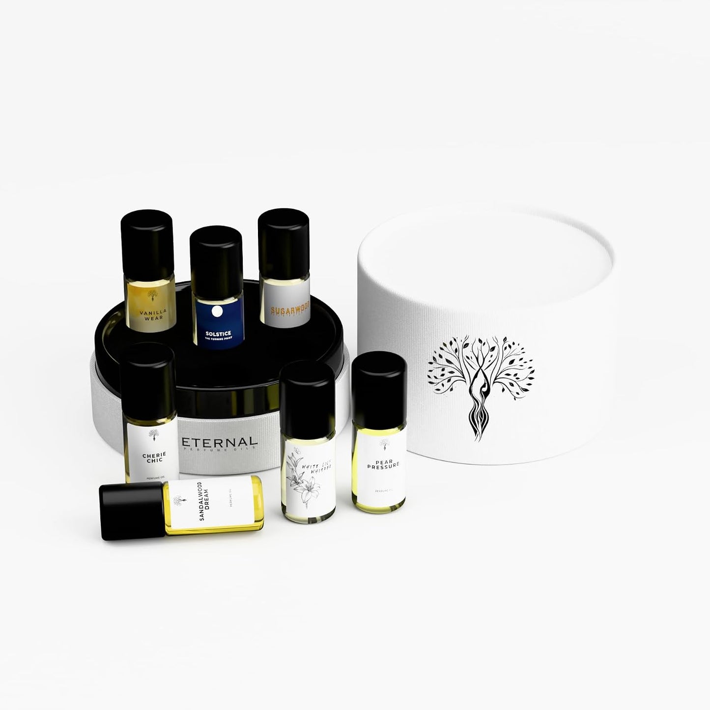 Eternal Perfume Oils Gift Set - 6 Exquisite Scents | Long-Lasting, Alcohol-Free Unisex Travel Size Perfumes