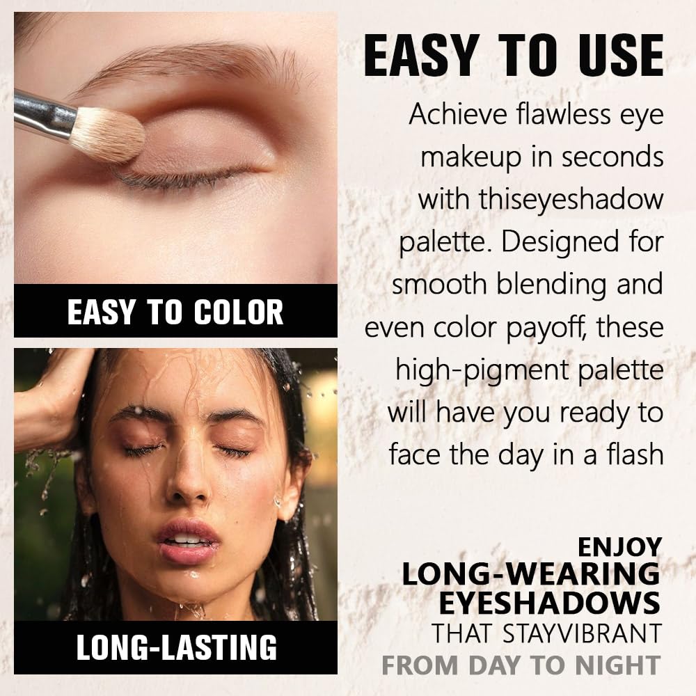 HHLTOH Dusty Grey Single Matte Eyeshadow Makeup, Neutral Powde Eye Shadow for Older Women, Smoky Gray Grey Matte Singles Eyeshadow Palette Pigmented Waterproof,Girls Monochrome Eyeshadows Gift 28