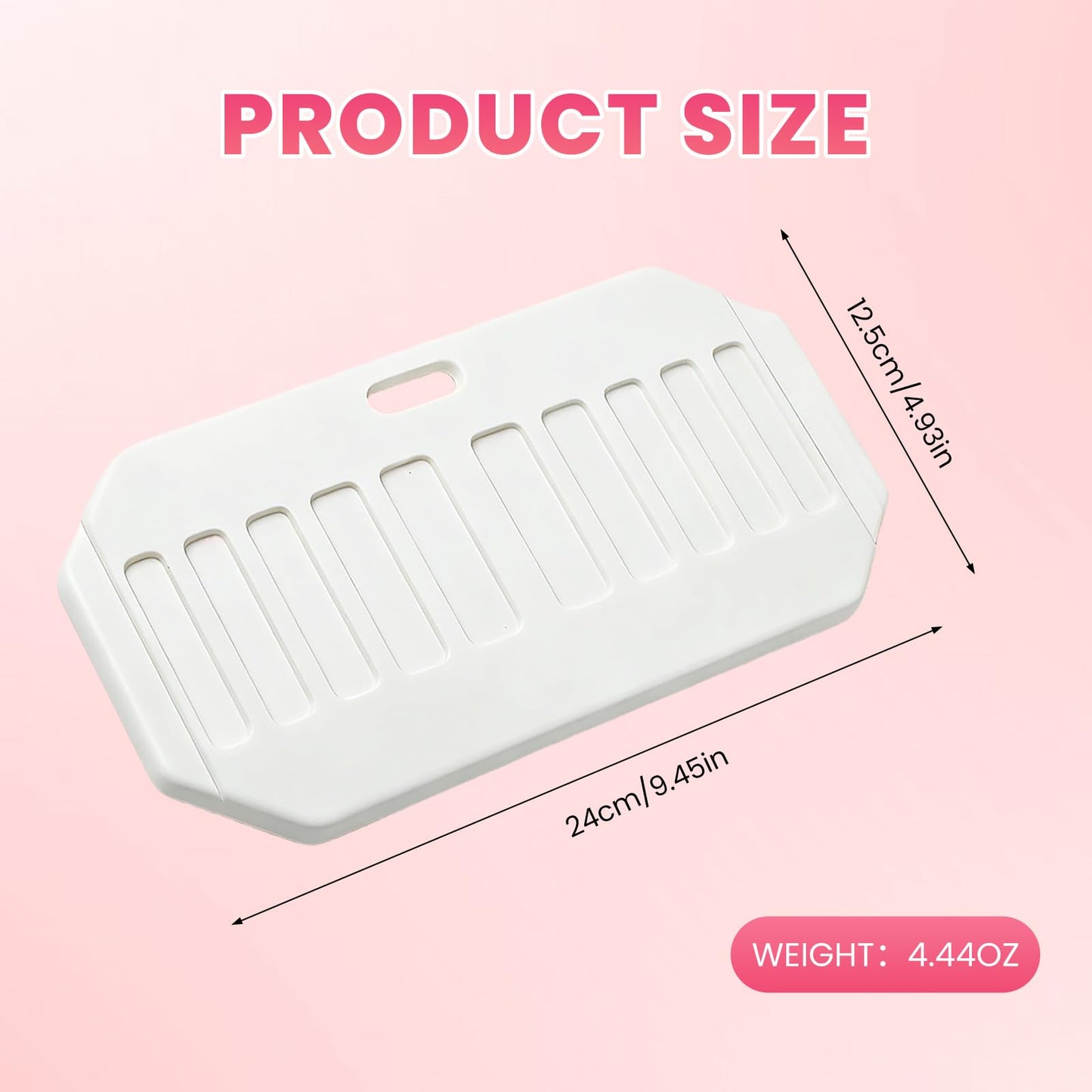 BOMOQING Original Nail Form Tray & Compartments Organizer - 10 Slot Acrylic Nail Form Display with Brush Holder for Salon & Home DIY Manicure
