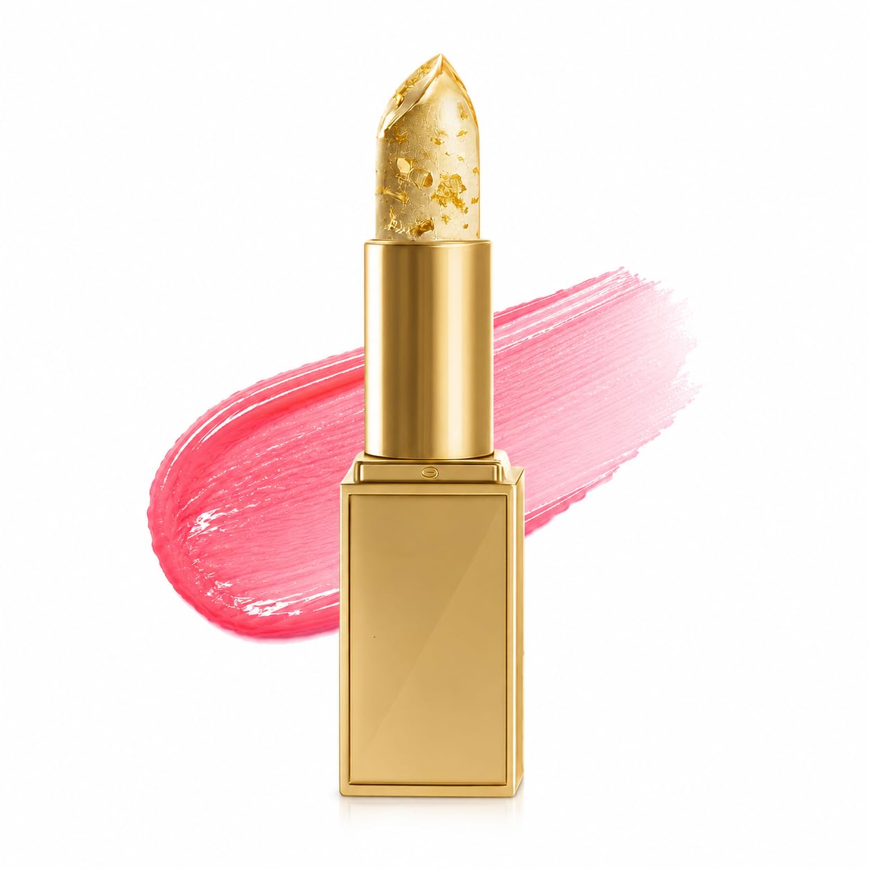 Color-Changing pH Lipstick - Long-Lasting, Transfer-Proof & Nourishing | Moisturizing Balm with Clear Gold Foil