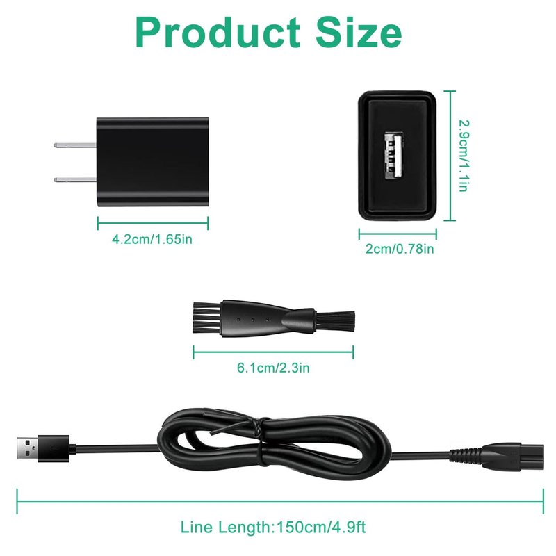 Replacement Charger for Limural Hair Clippers, Trimmer Charger Cord Compatible with Limural Electric Shavers for Men
