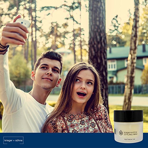 K+S Premium Men’s Hair Styling Wax - Strong Hold, Moisturizing, Flake-Free, Natural Shine