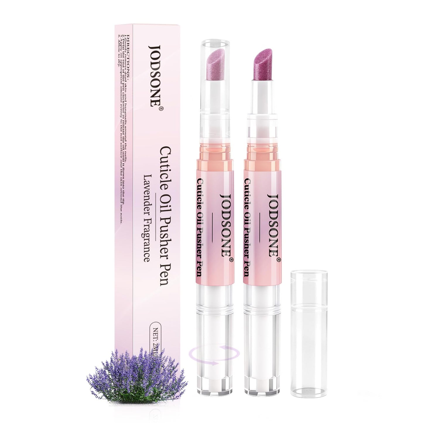 JODSONE 2-in-1 Cuticle Oil Pen & Pusher - Gentle Treatment for Dry, Damaged Nails | Moisturizing Formula
