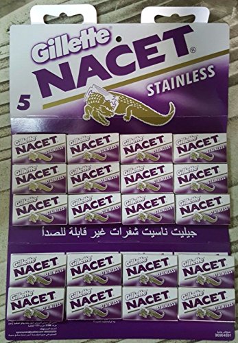 100 Stainless Steel Double Edge Razor Blades - Made in Russia