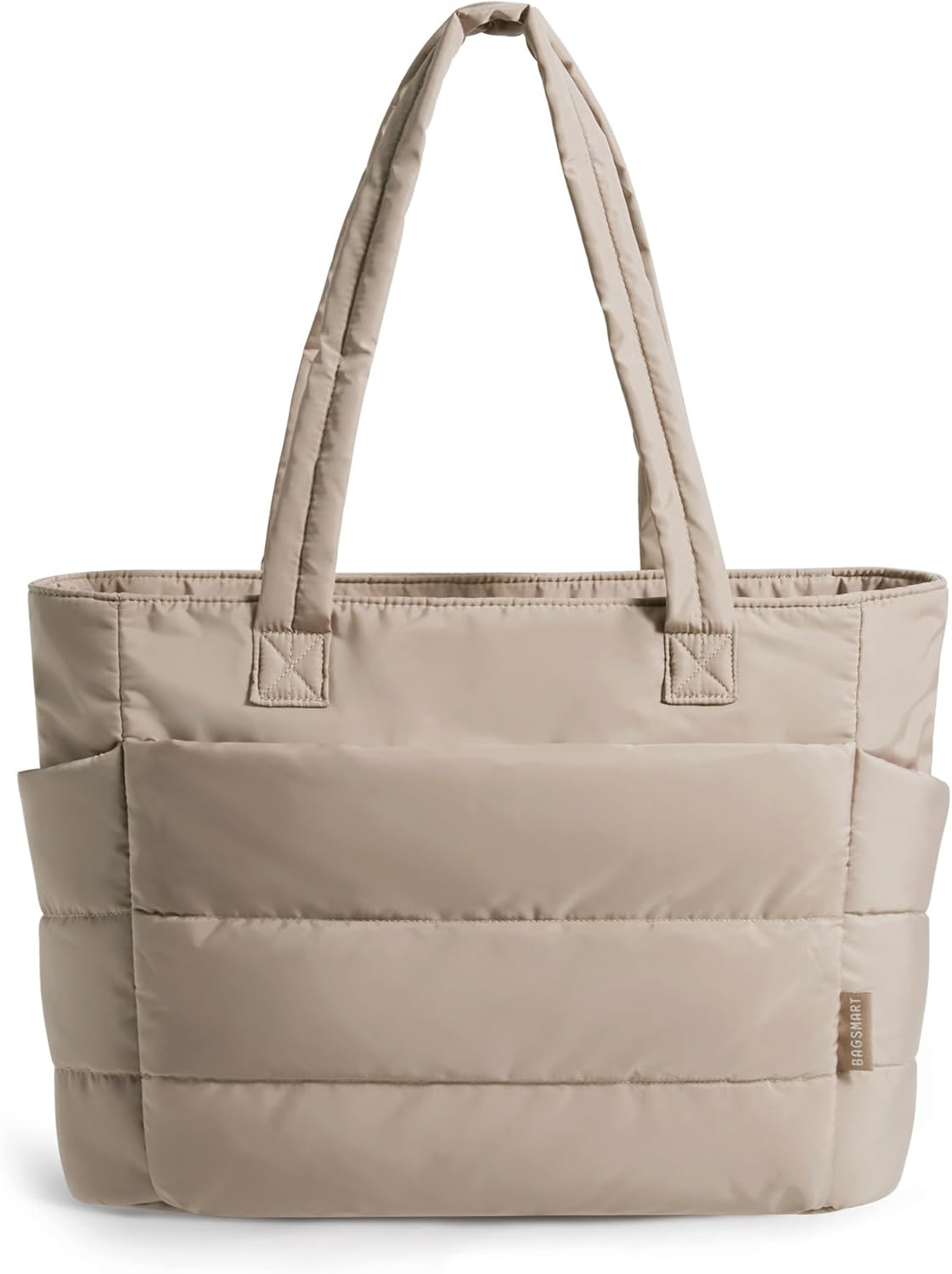 BAGSMART Tote Bag for Women - Lightweight Puffy Shoulder Bag with Compartments for Travel & Gym | Versatile Design