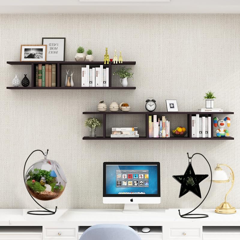 6 PCS Black Iron Ornament Display Stands for Air Plants & Decor