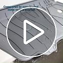 24" Silicone Kitchen Sink Faucet Mat with Fast Drainage - Beige