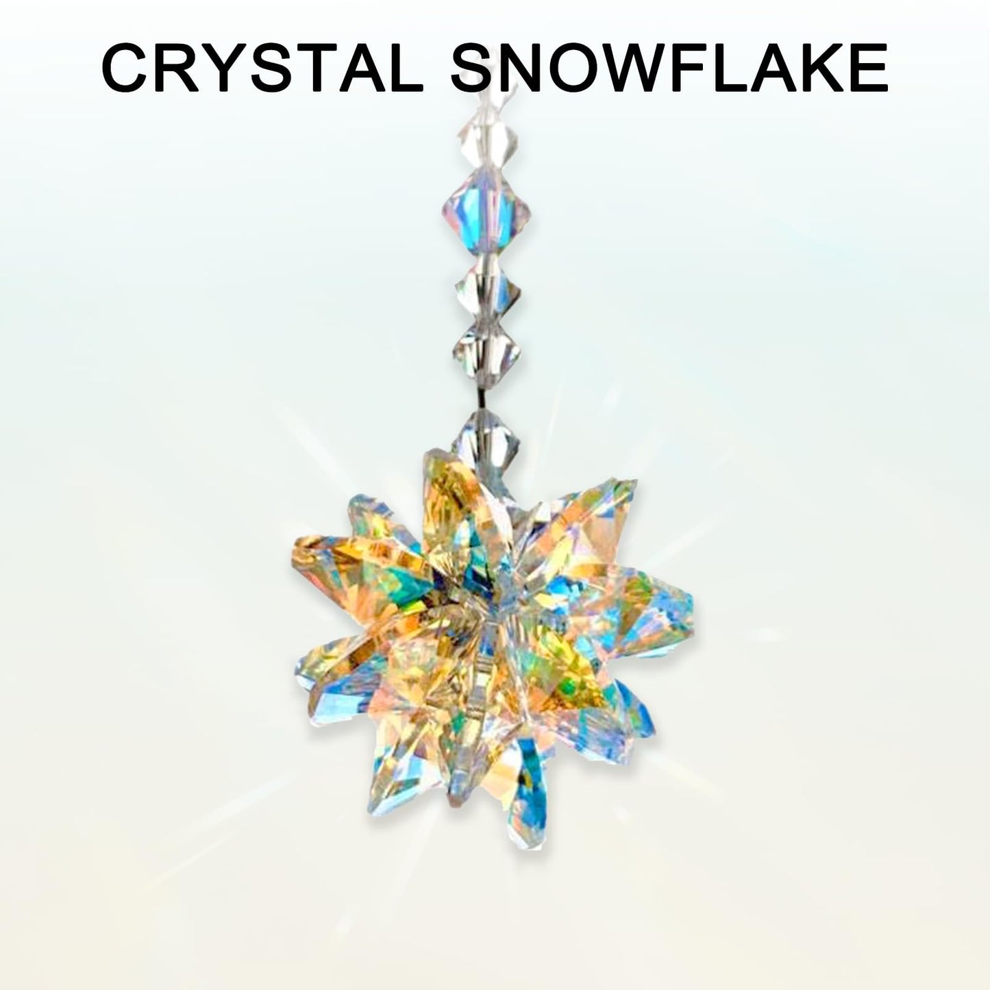Rainbow Crystal Suncatcher - 1PC Hanging Pendant for Window, Garden, or Auto Mirror, Creates Rainbows, Perfect for Home, Restaurant, or Cafe Decor