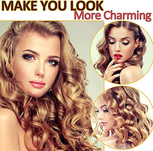 BESSEEK 6XJumbo + 6XLarge Jumbo Hair Rollers Set for Bouncy Curls, Self Grip Curlers for Women
