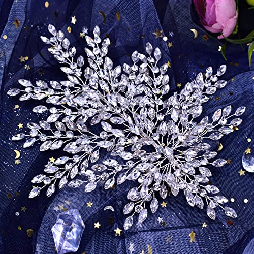TRiXY Rhinestone Crystal Wedding Headband for Brides and Bridesmaids