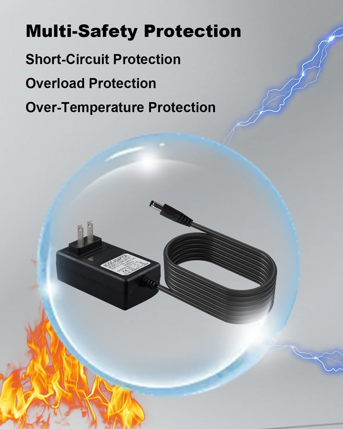 29.7V 1A Carpet Cleaner Charger Fit for Bissell Little Green Cordless Carpet Cleaner, 3682 Power Adapter Cord