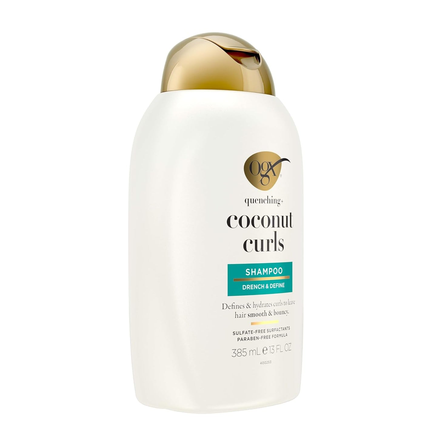 OGX Curl-Defining Shampoo - Hydrating Coconut Oil & Honey for Curly Hair | 13 fl oz