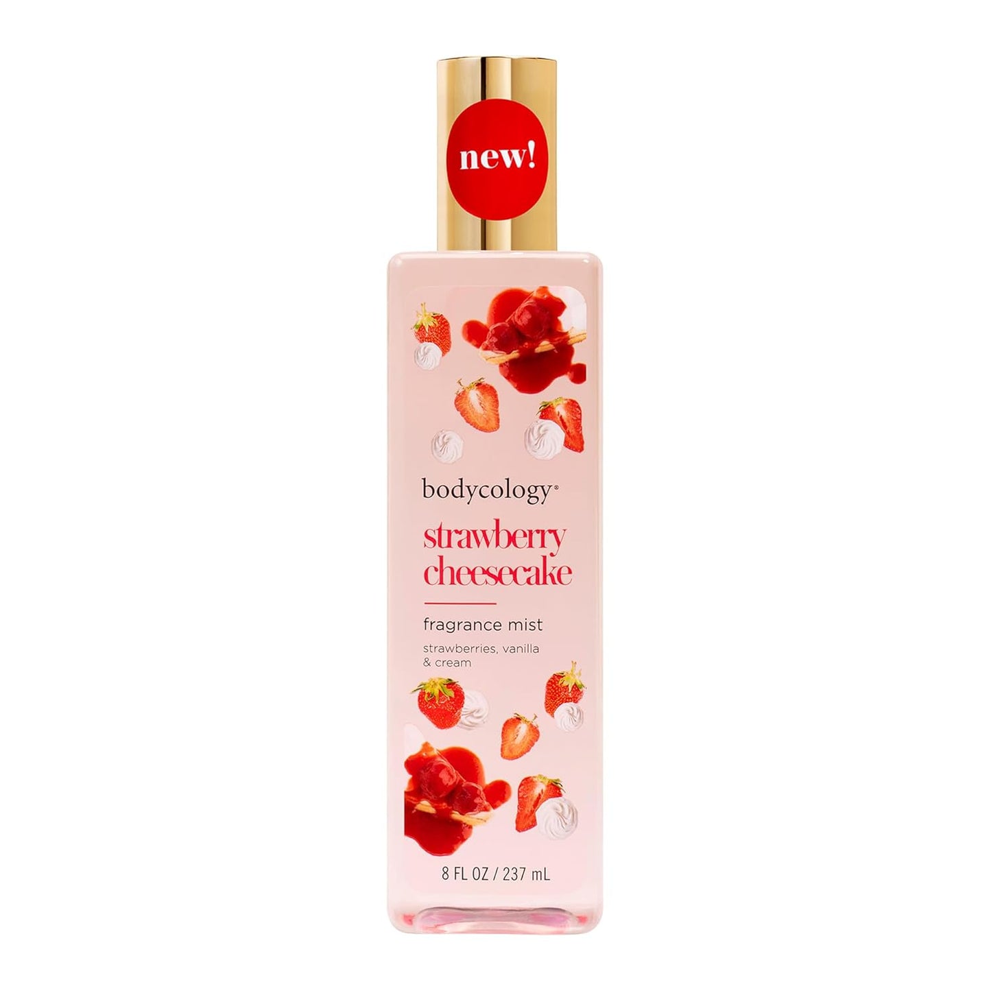Fragrance Shimmer Mist - Strawberry Cheesecake Scent | 6 Fl Oz Hydrating Spray