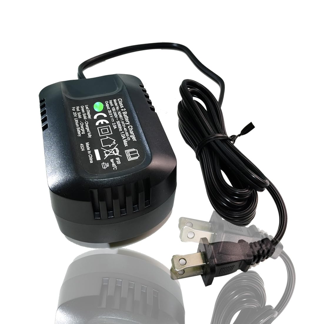 for Hyper Tough 20V Fast Lithium Battery Charger Compatible with Hyper Tough 20v Battery AQ90051G HT21-401-003-11...