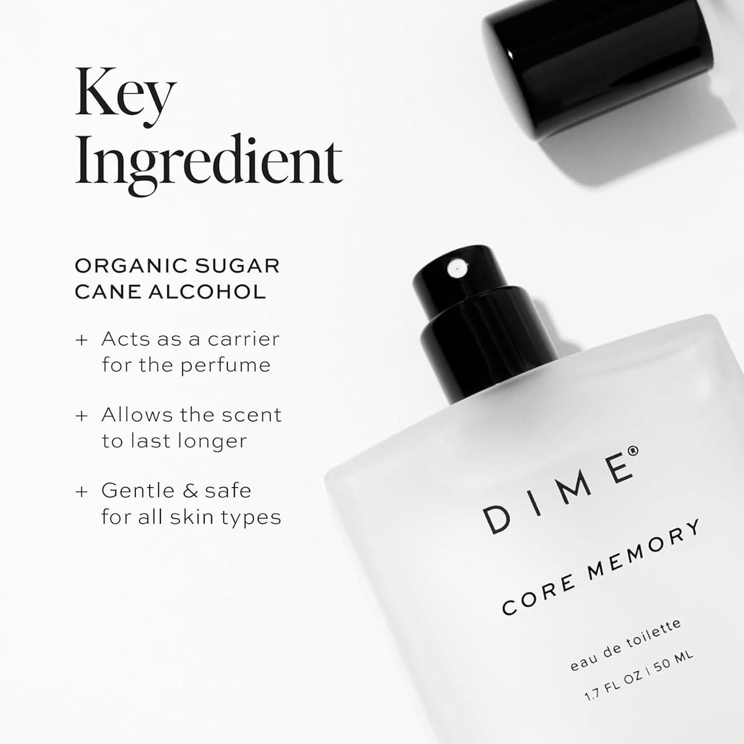 DIME Beauty Core Memory Perfume - Bright Citrus Fragrance for Women | 1.7 oz / 50 ml