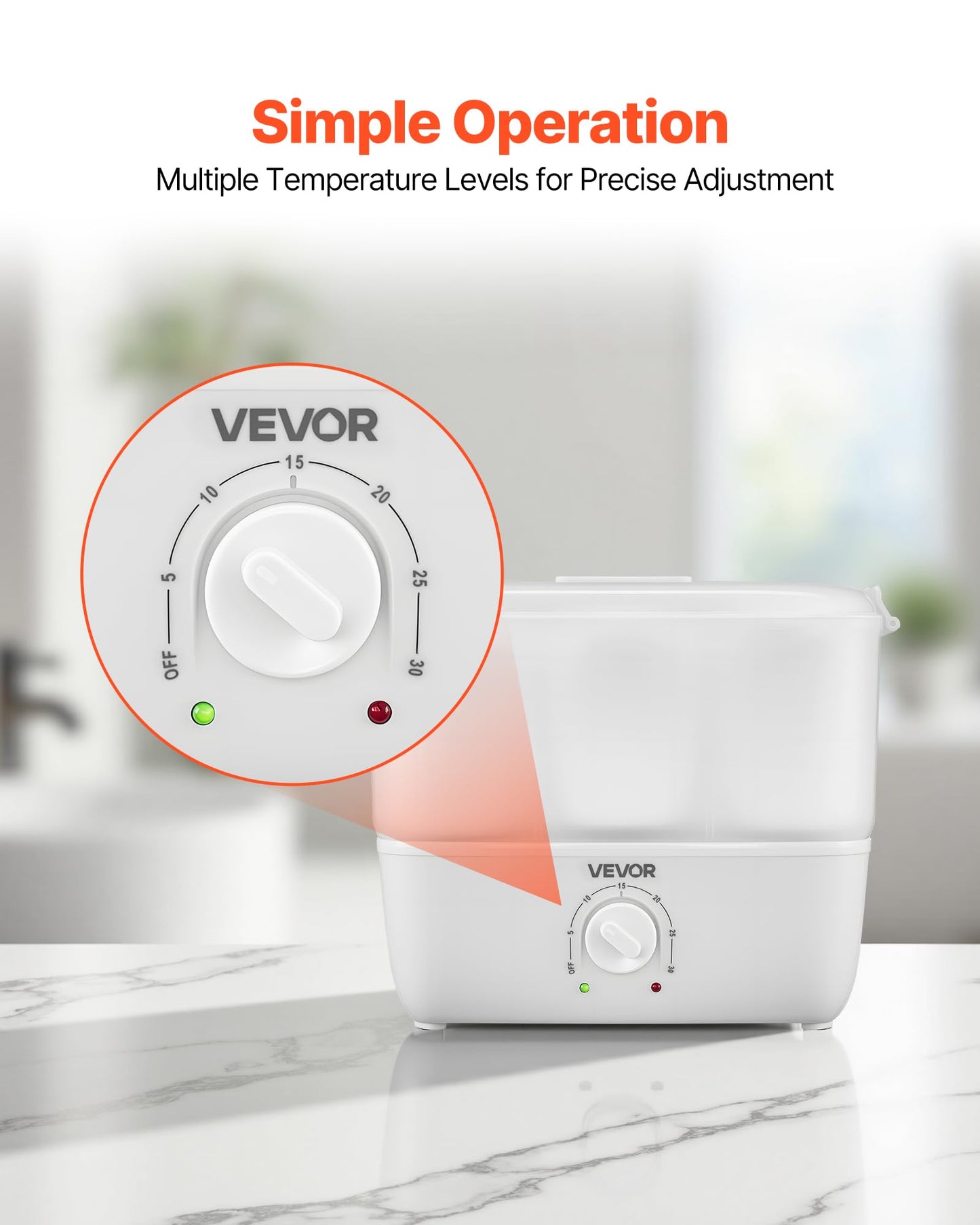 VEVOR Hot Towel Warmer, 1.1 gal Small Towel Steamer with Clip & Indicator, Holds 12-15 Towels, Portable Facial Warmer Quickly Heats Up in 5 Minutes, for Spa, Barber, Manicures, Massage, Salon, White