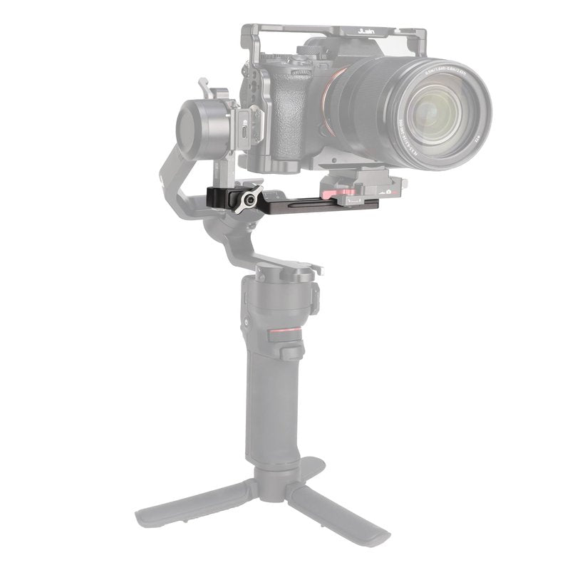 FocusFoto Extension Arm Cross Bar for DJI Ronin RS3 Mini Gimbal Stabilizer, Quick Release Extended Vertical Arm Mount Plate with Longer Gap for Balancing RS 3 Mini with Larger Lens and Camera Cage