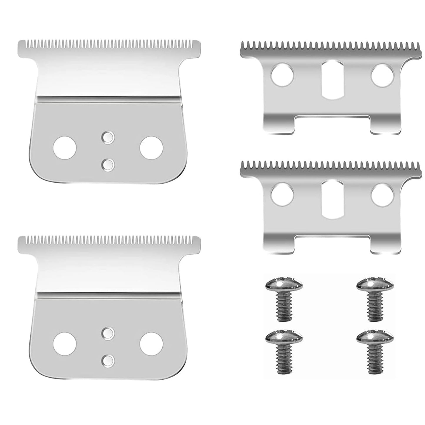 2 Pack T Blades fits for G, GO, GTO, GTX, Headliner LS2, LS3 Replacement,clipper blades,Already assembled（Silver）