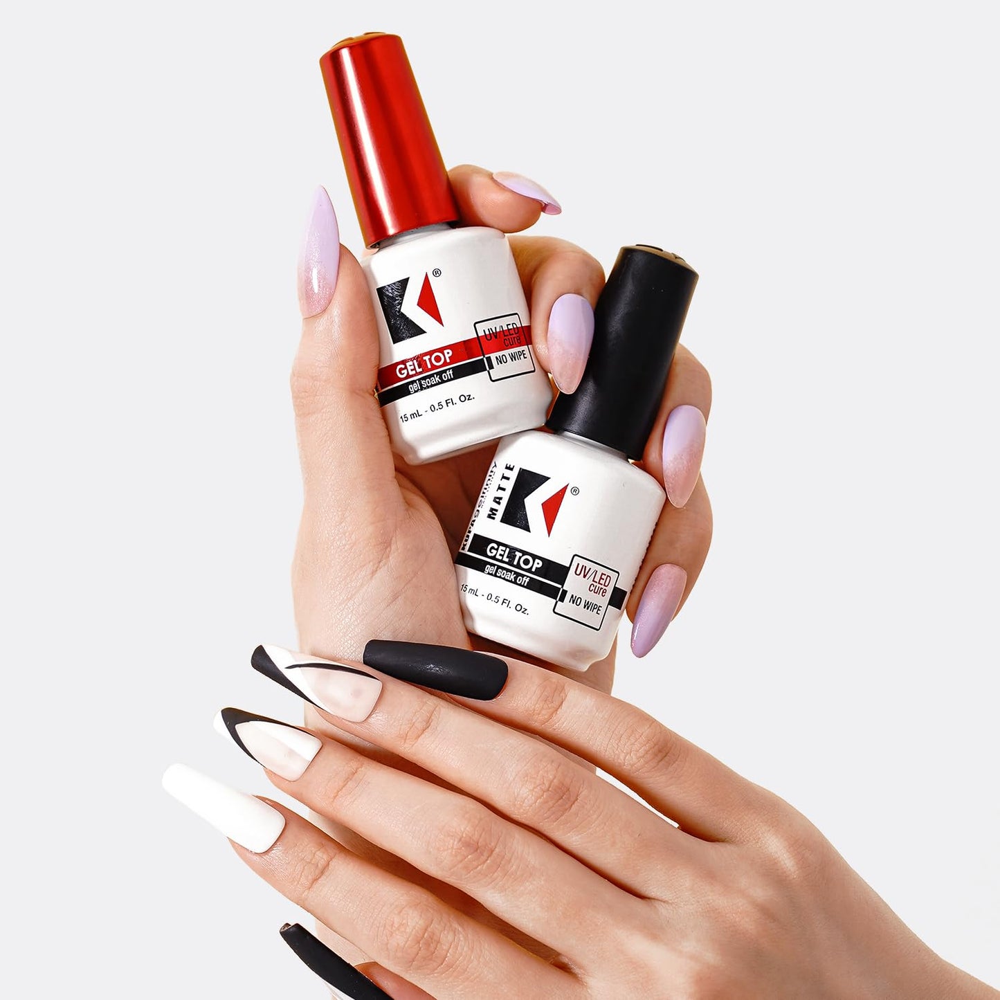 KUPA GelFinity Soak Off Gel - Matte Top Coat (No Wipe) 0.5 Fl Oz