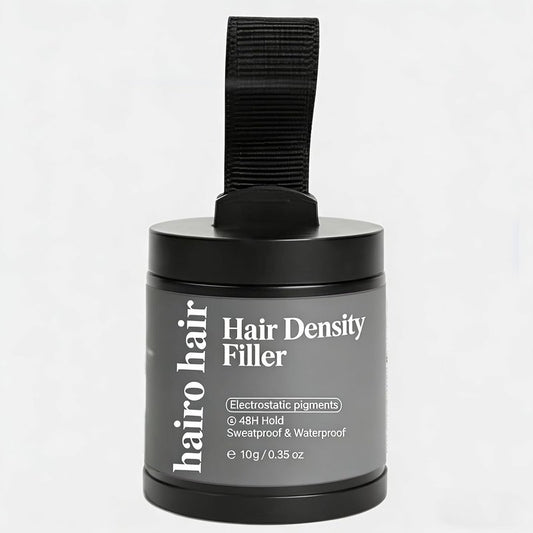 Hair Density Filler Powder - Waterproof 24-Hour Concealer for Bald Spots & Gray Roots | Instant Invisible Coverage (Grey)