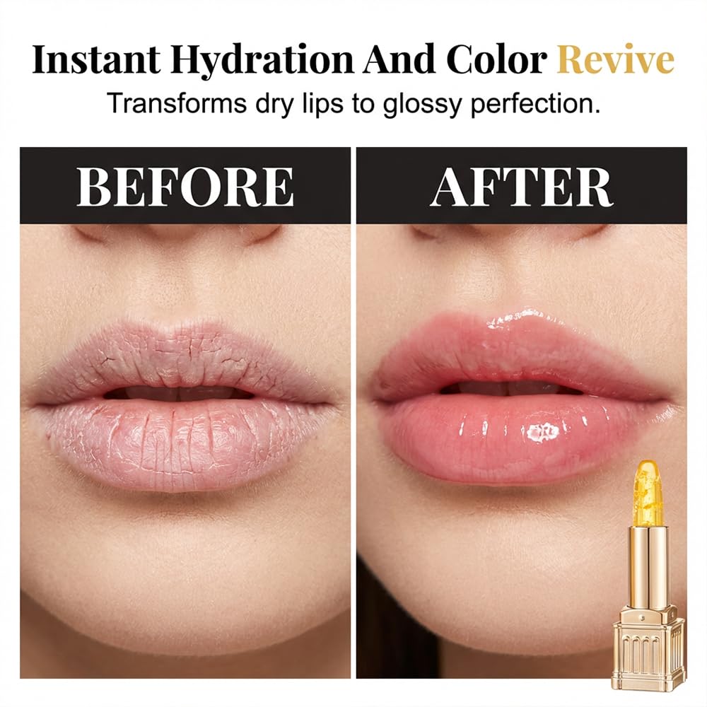 Color Changing Lipstick - PH Adjusting Formula for All Skin Tones | Long-Lasting Hydration (Silver)