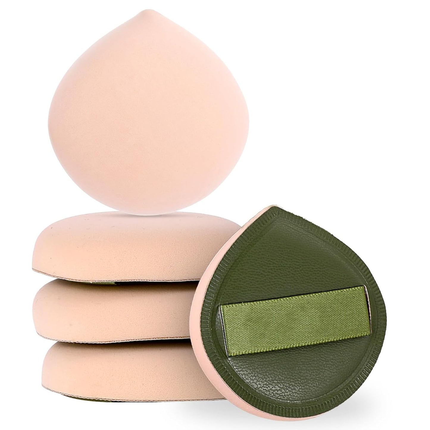 Makeup Sponges - 5 Pcs Latex-Free Foundation Applicators | Soft, Reusable Cushion Puff for Liquid Makeup