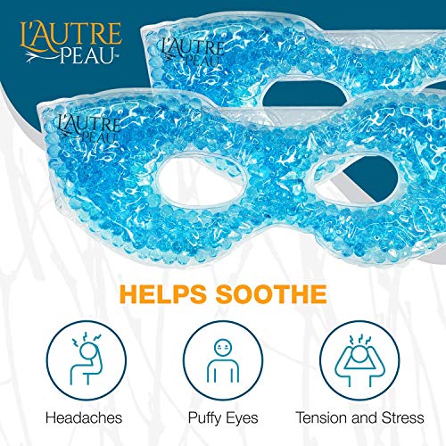 Reusable Hot/Cold Gel Bead Eye Mask for Pain Relief