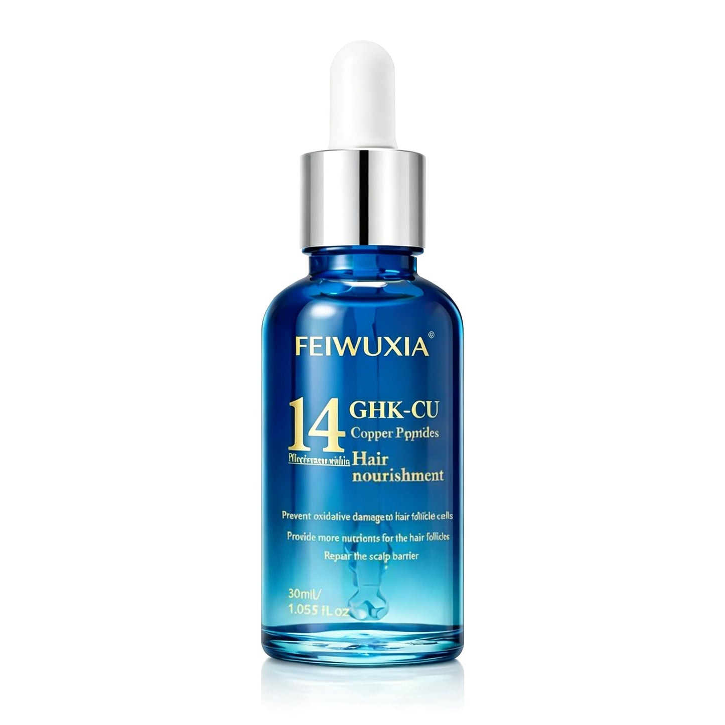 GHK-Cu Peptide Hair Serum, Copper Peptides for Hair Growth, Lightweight Scalp Serum for Thinning Hair, Non-Greasy GHK-Cu Peptide Hair Support for Men and Women