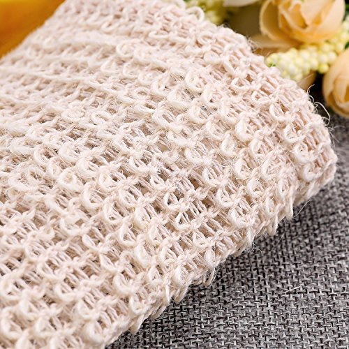 BBTO Cotton Linen Soap Saver Bags - 5 Pack Exfoliating Pouches