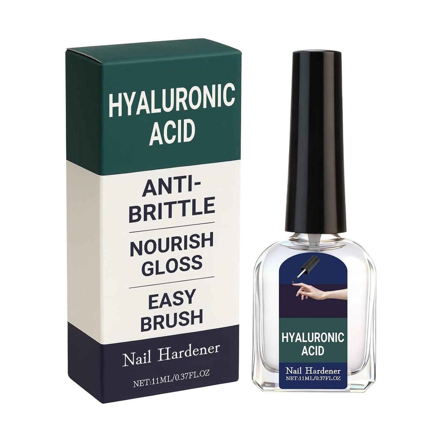 Nail Care Cuticle Oil - Multi-Purpose Repair with Hyaluronic Acid | Strengthens & Promotes Fast Growth, 0.37 fl oz