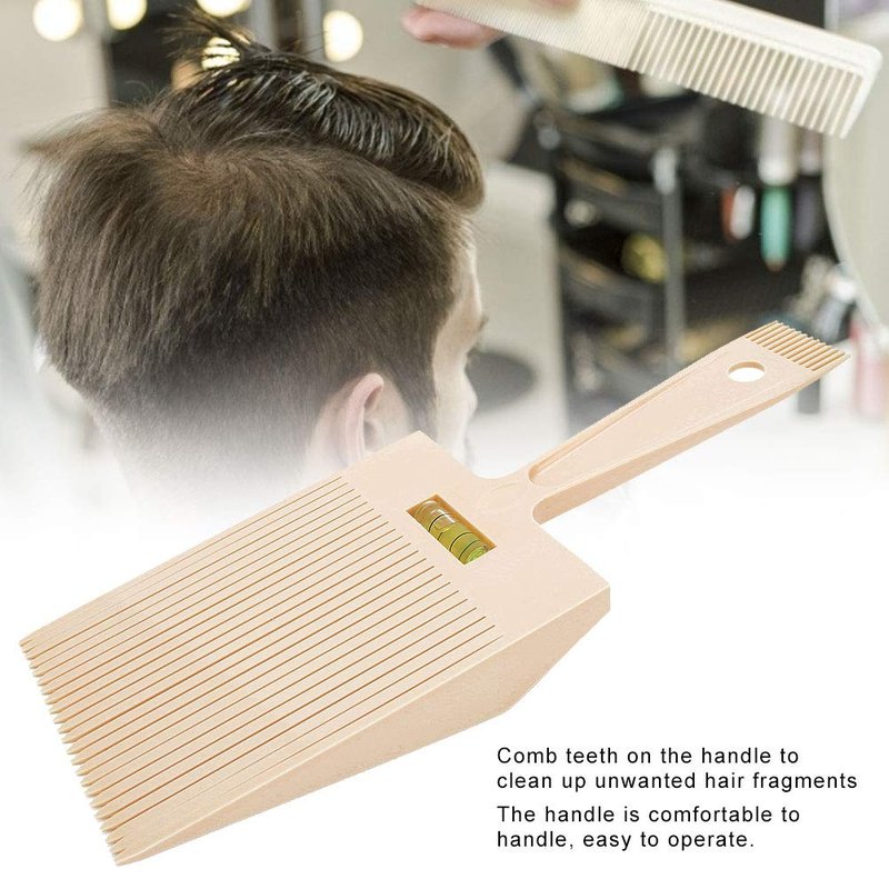 Flat Top Comb Hair Comb Styling Accurate Cutting Hair Trim Accessories Comb with level Bang Liquid Oil Hairdressing Tool For Men Salon Barber