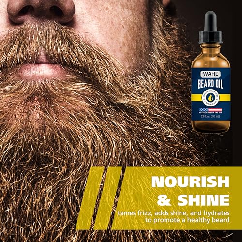 Wahl Beard Oil for Men - Moisturizing Citrus Scent, 2oz