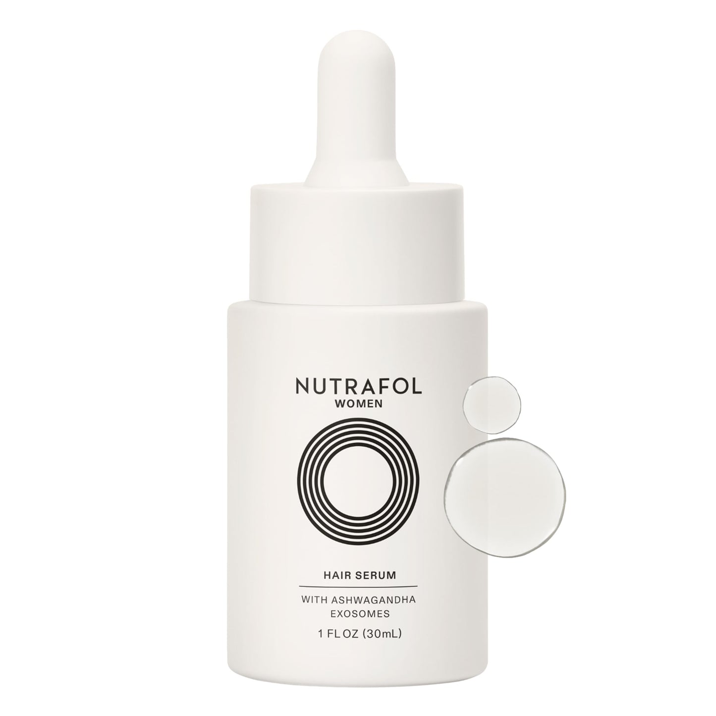 Nutrafol Women's Hair Serum, Supports Visibly Thicker and Stronger Hair, Vegan, Lightweight and Fast-Absorbing - 1 Fl Oz, 1 Bottle