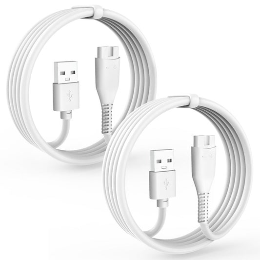 2 PCS Charger Cord Replacement for Flawless Nu Razor, USB Charging Cable for Finishing Touch Flawless Nu Trimmer Power Cord, 5FT