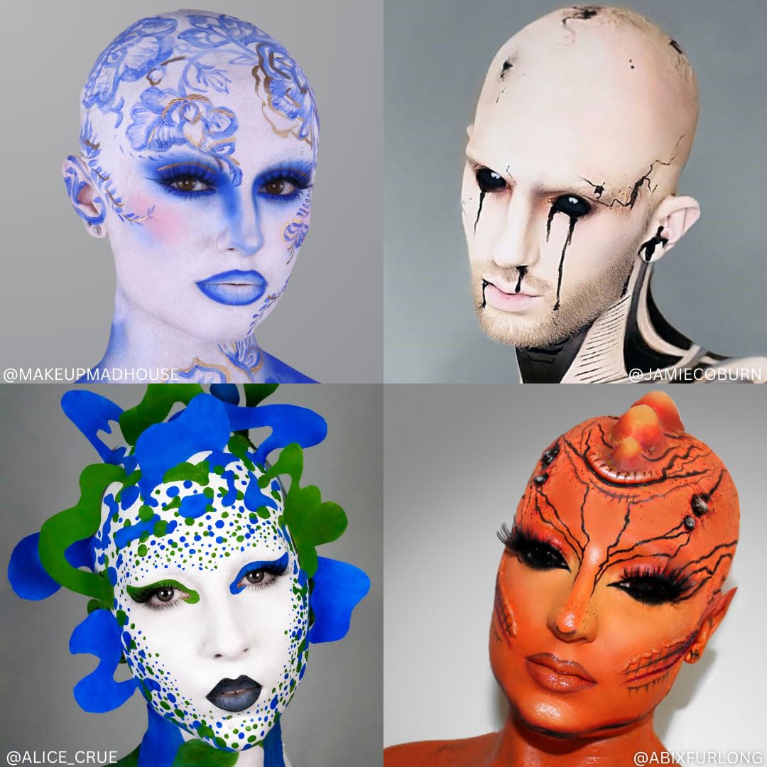 Mehron Makeup Bald Cap for Adults - Professional Latex Costume Accessory for Halloween, Cosplay & Theatre
