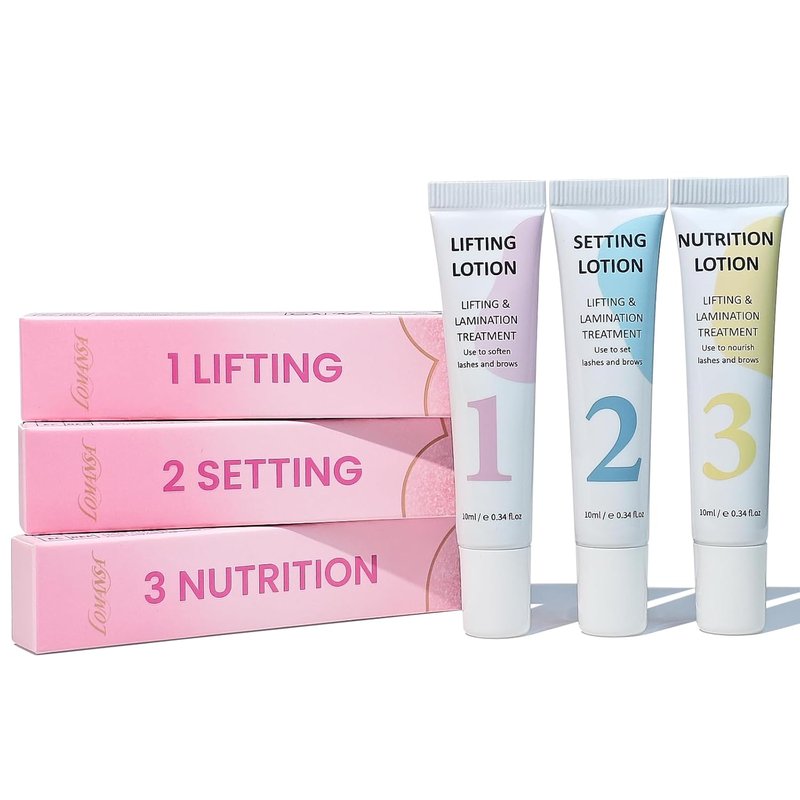 Korean Lash Lift Lotion Set - 10ml Lifting, Setting & Nutrition | Salon-Grade Brow Lamination Treatment