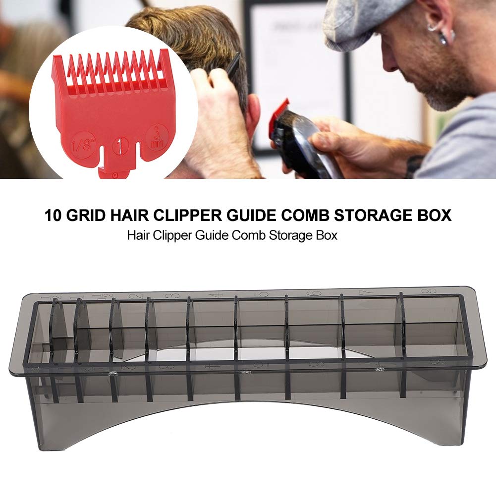 Watris Veiyi Clipper Guard Holder, Clipper Comb Holder Case, Professional Barber Guards for Universal Hair Clippers
