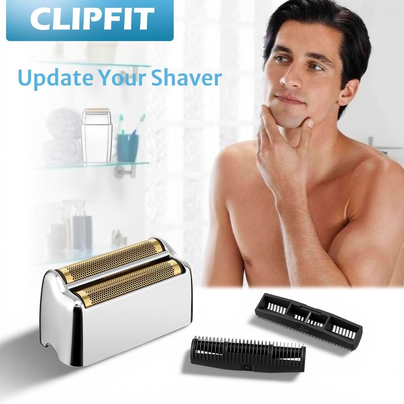 FXFS2 Foil Shaver Replacement Foil Compatible with Babyliss Foil Shaver FXFS2, Silver Color, 1Pack
