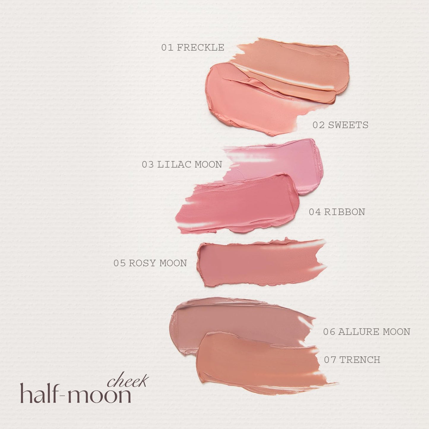 Hince Half-Moon Cheek Cream Blush - Hydrating, Blendable Korean Beauty, Soft Pink Finish | Lightweight Formula (06 Allure Moon)