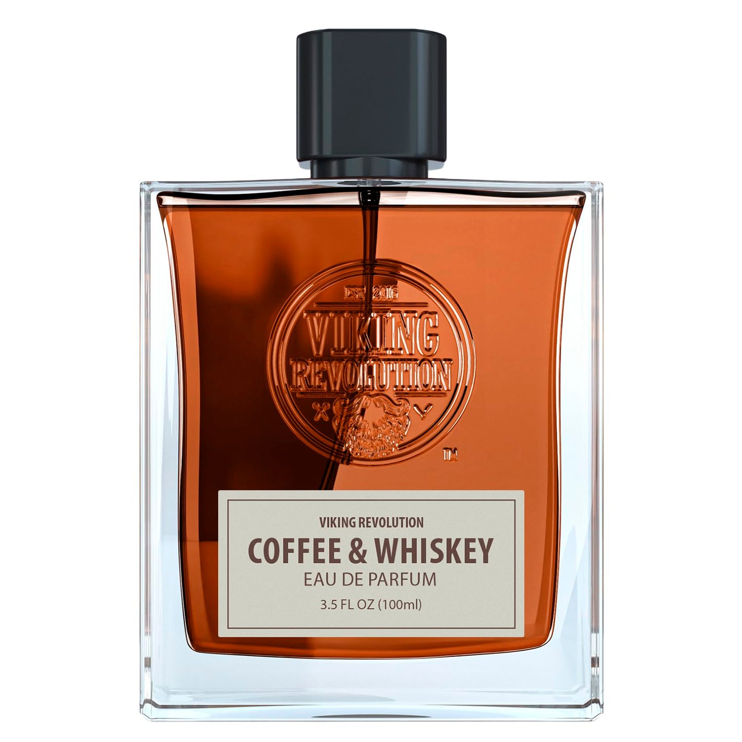 Viking Revolution Coffee and Whiskey Cologne for Men - Earthy Eau de Parfum with Roasted Coffee & Aged Whiskey | 3.5 Fl Oz